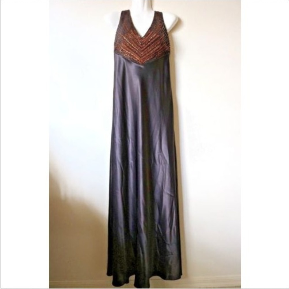 Alex Evenings Chocolate Formal Evening Dress - Picture 1 of 7